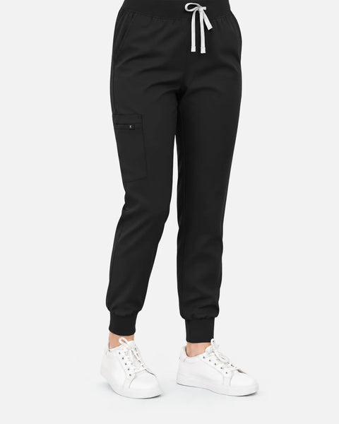 Eipnare Women's Classic Jogger Uniform Pants - Black