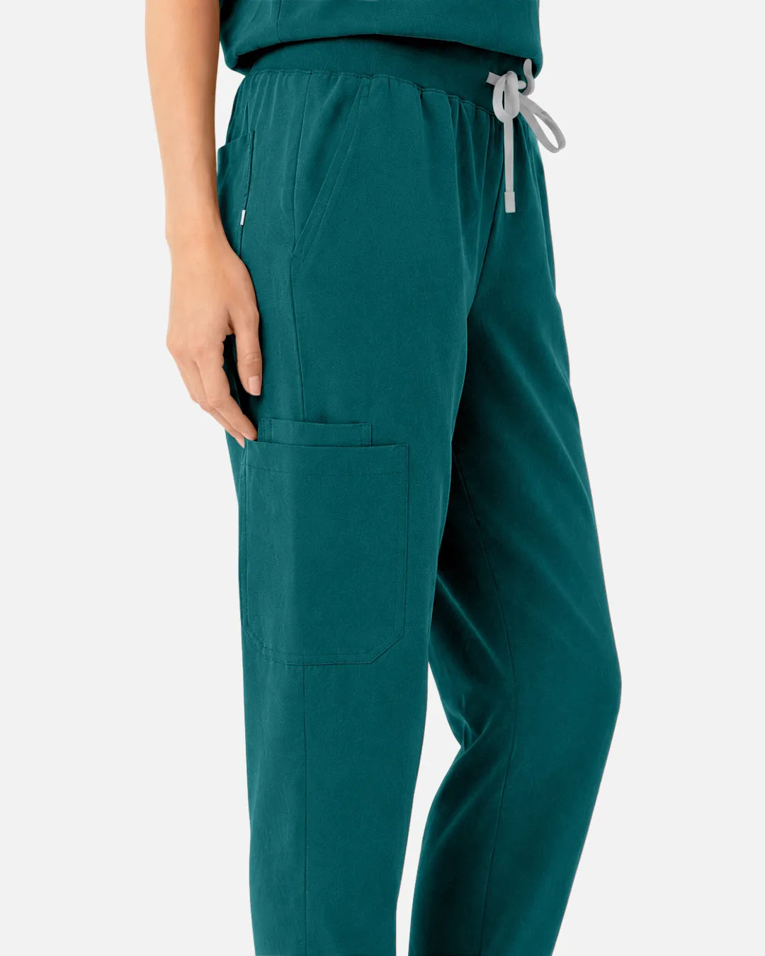 Dark green Eipnare Women's Tapered Jogger Scrub Pants - Stretch Medical Scrubs for Women