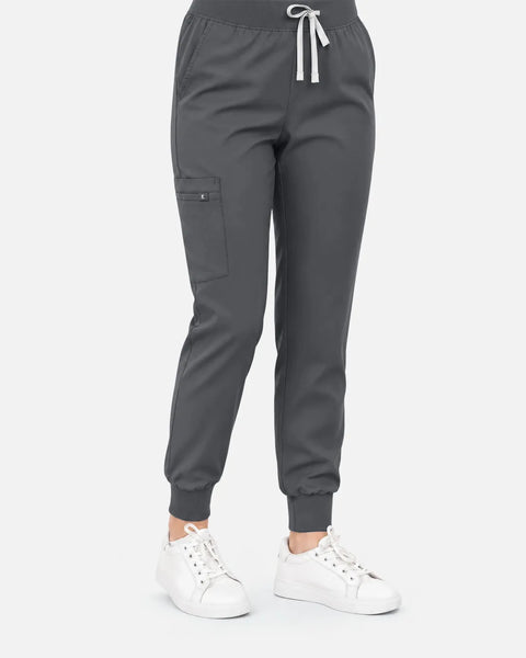 Eipnare Women's Classic Jogger Uniform Pants - Heather Grey
