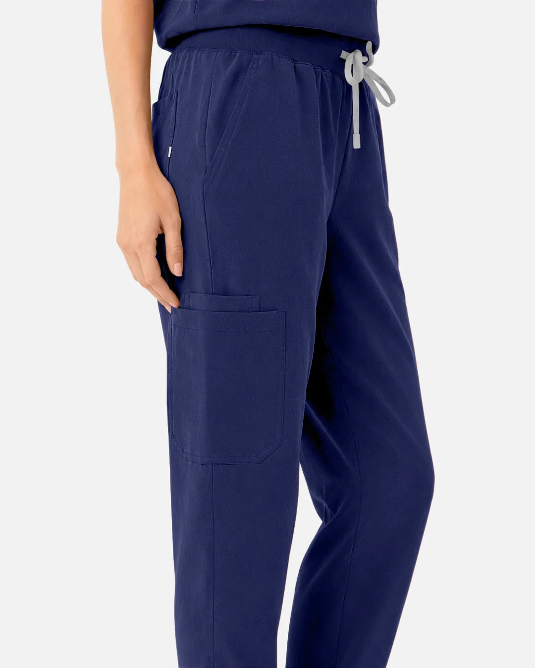 Navy Blue Eipnare Women's Tapered Jogger Scrub Pants - Stretch Medical Scrubs for Women