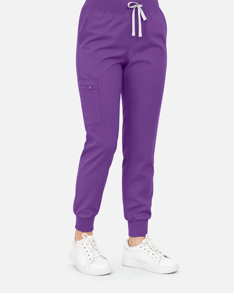 Eipnare Women's Classic Jogger Uniform Pants - Purple