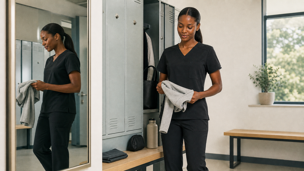 Editorial cover for A Better Way to Style Black Scrubs for Clinical Work
