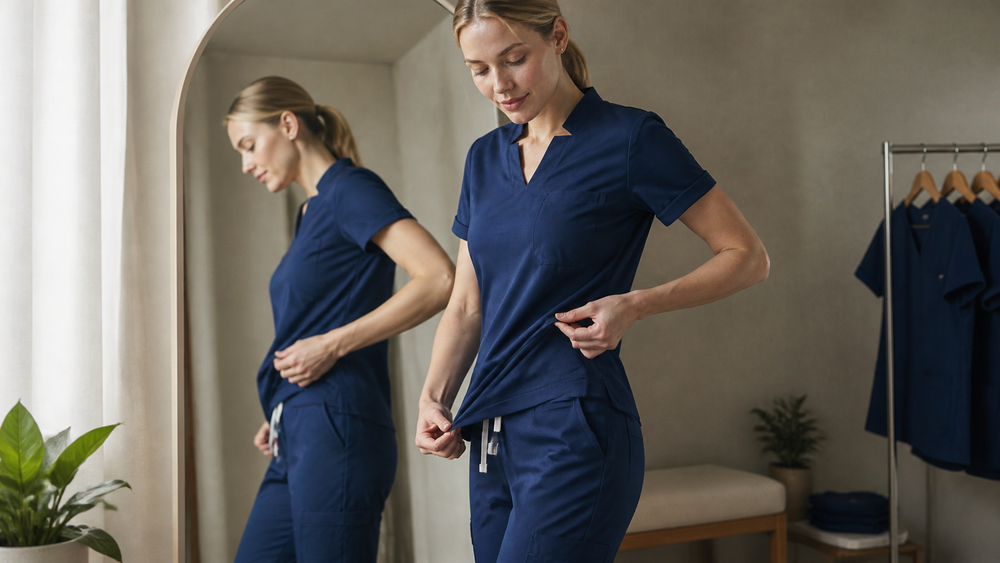 Editorial cover for Healing Hands Scrubs Review: Yoga Fabric, Fit and Durability