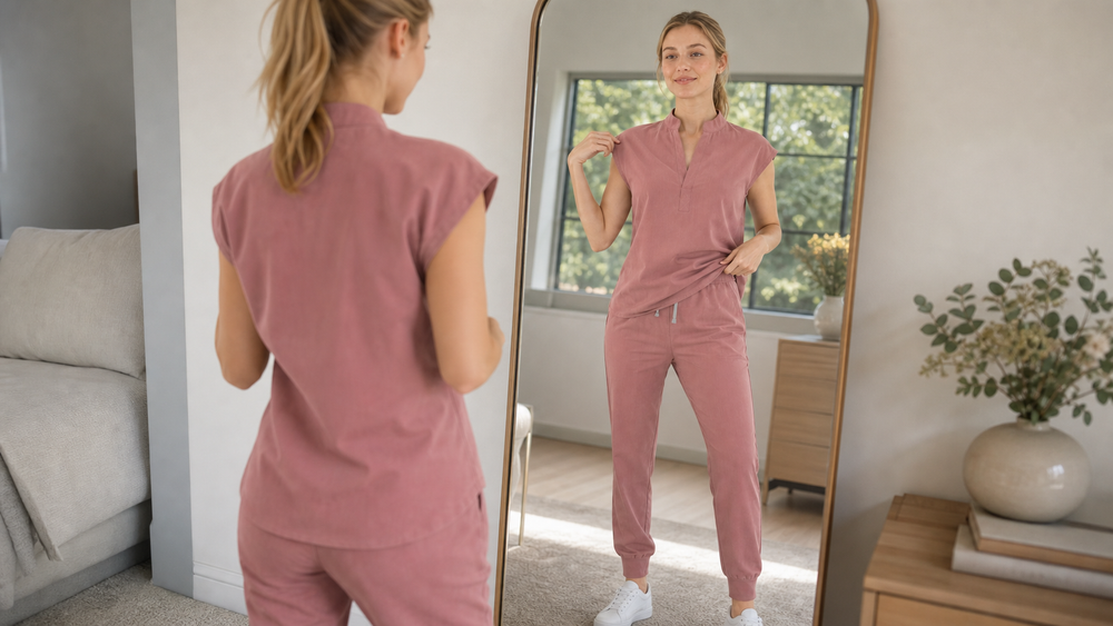 Editorial cover for Scrubs for Tall Women: Getting Inseam, Rise and Sleeve Length Right