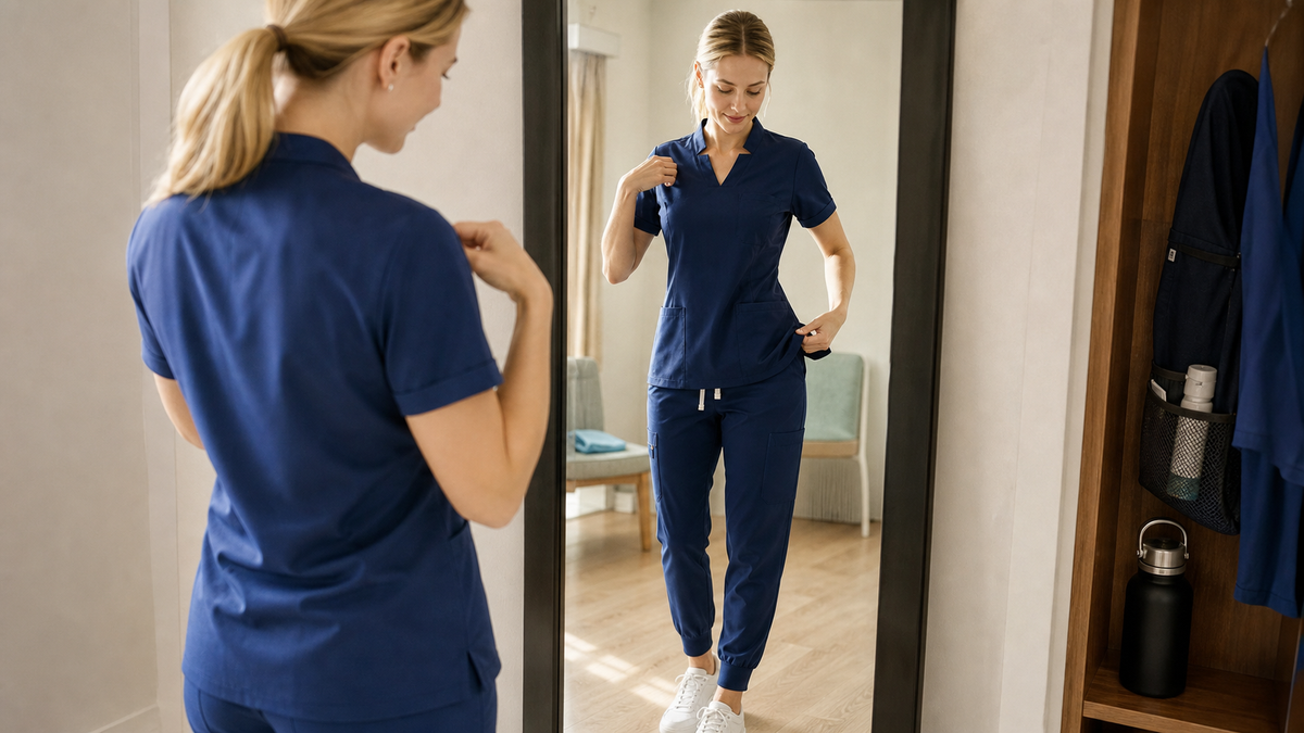 Editorial cover for What Nobody Tells New Nurses About Bodily Fluids and Your Scrubs