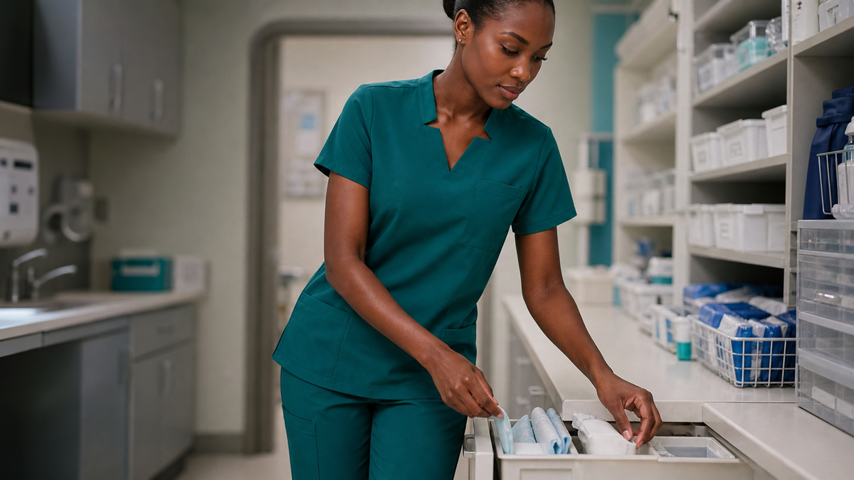Editorial cover for Why Don't Scrub Tops Have Back Pockets?