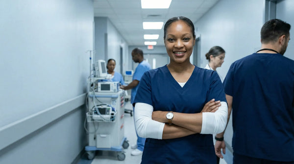 How to Wear Navy Scrubs Without Looking Flat
