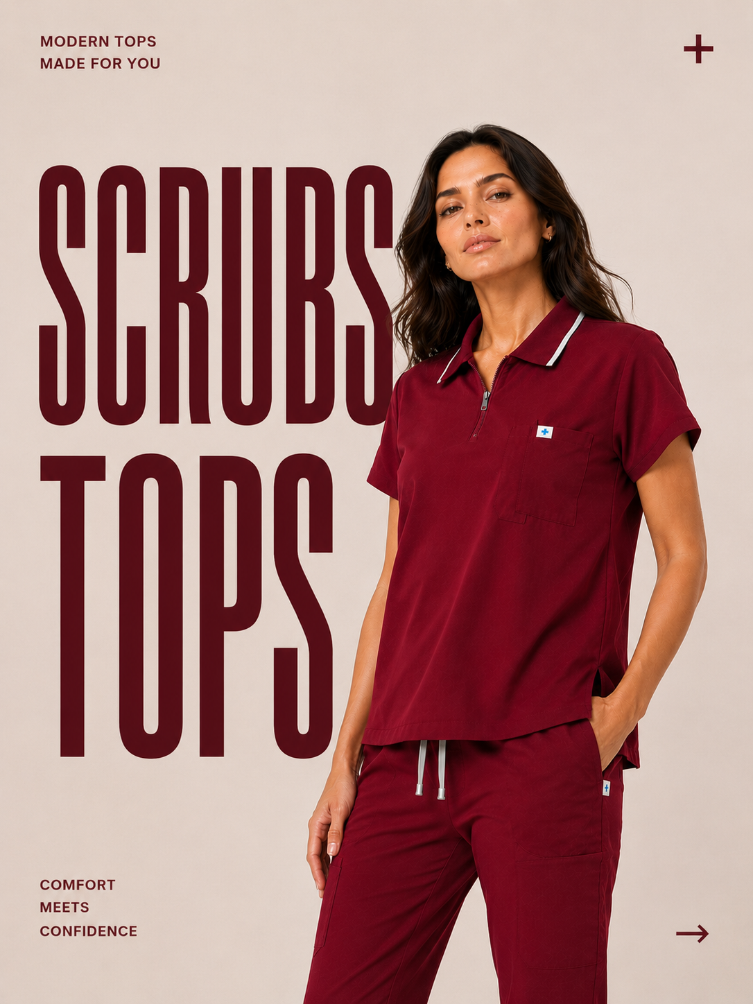 SCRUBS TOPS