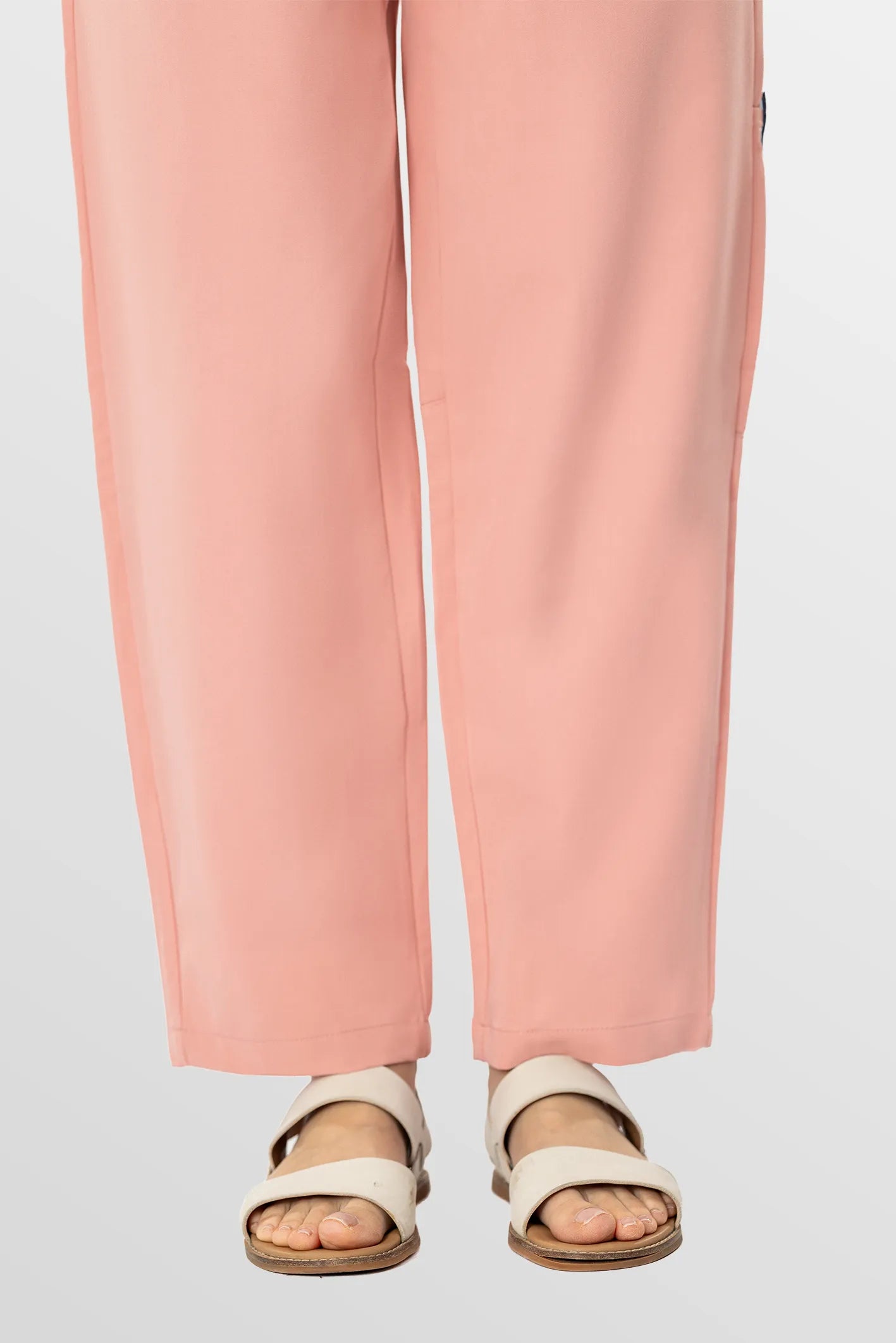 Pink Eipnare Women's V-Neck Split 9-Pocket Slim Fit Scrub Set - Stretch Medical Scrubs for Women