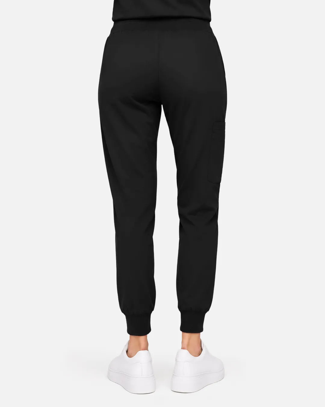 Black Eipnare Women's Classic Jogger Scrub Pants - Stretch Medical Scrubs for Women