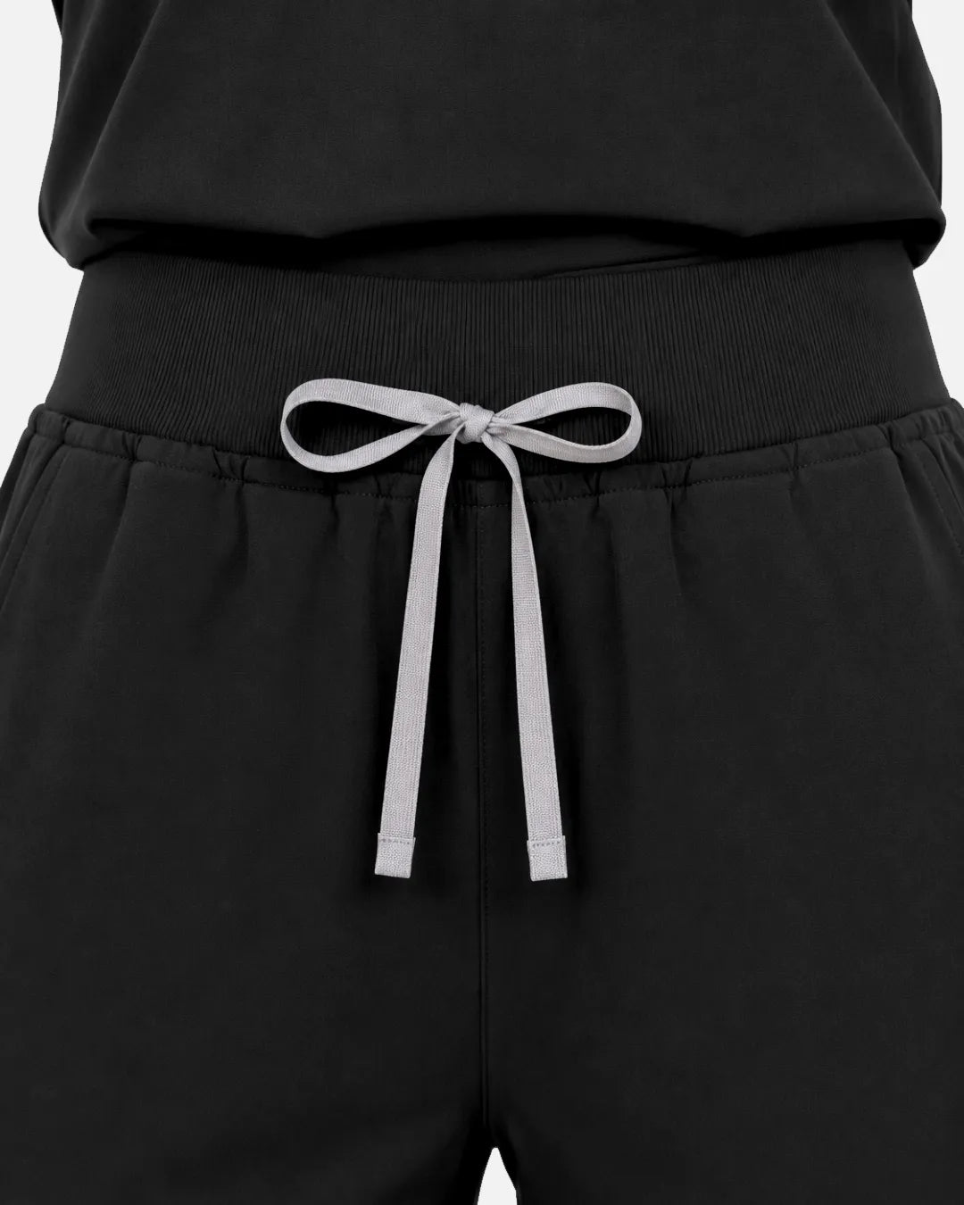 Black Eipnare Women's Multi-Pocket Jogger Scrub Pants - Stretch Medical Scrubs for Women