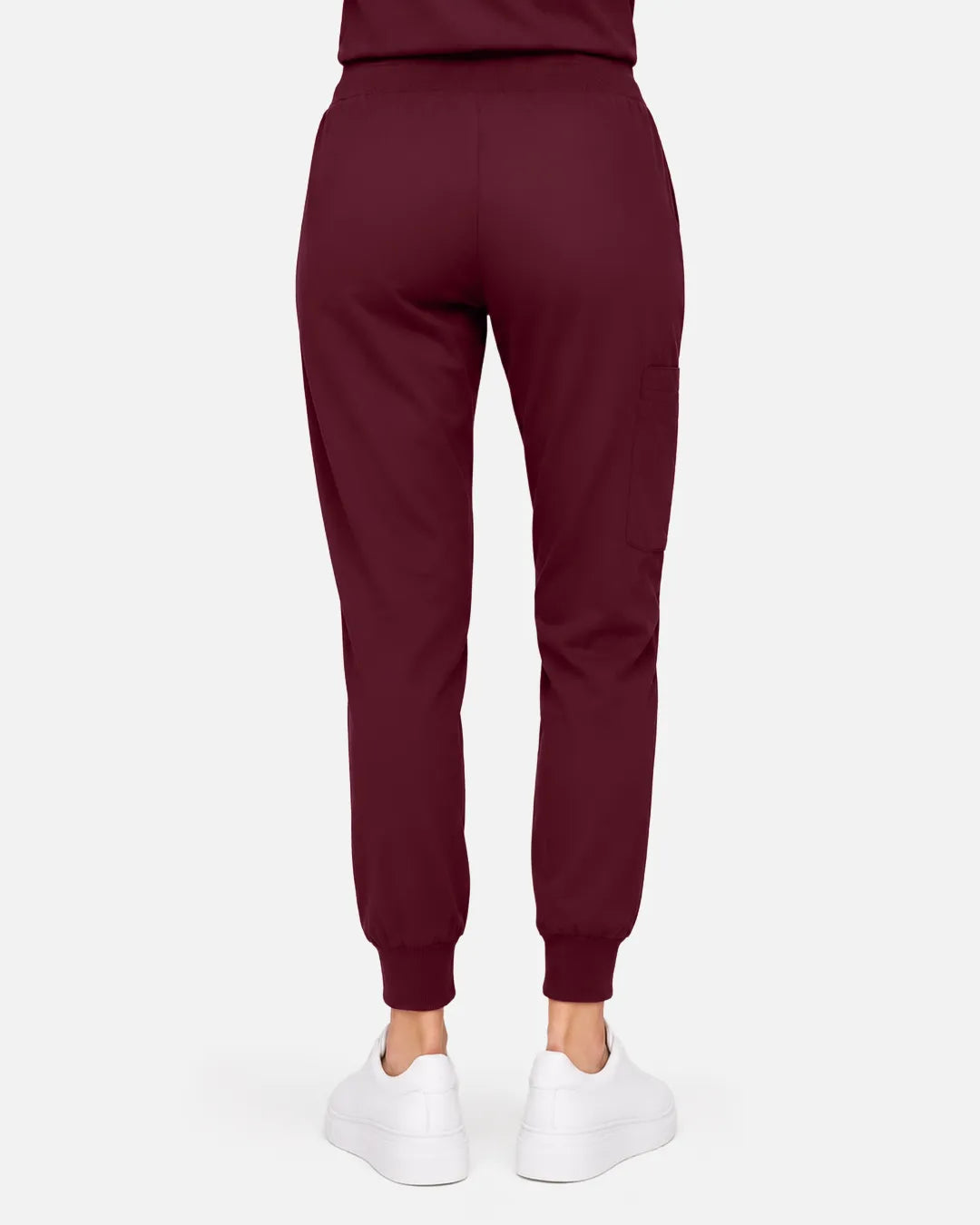 Burgundy Red Eipnare Women's Classic Jogger Scrub Pants - Stretch Medical Scrubs for Women
