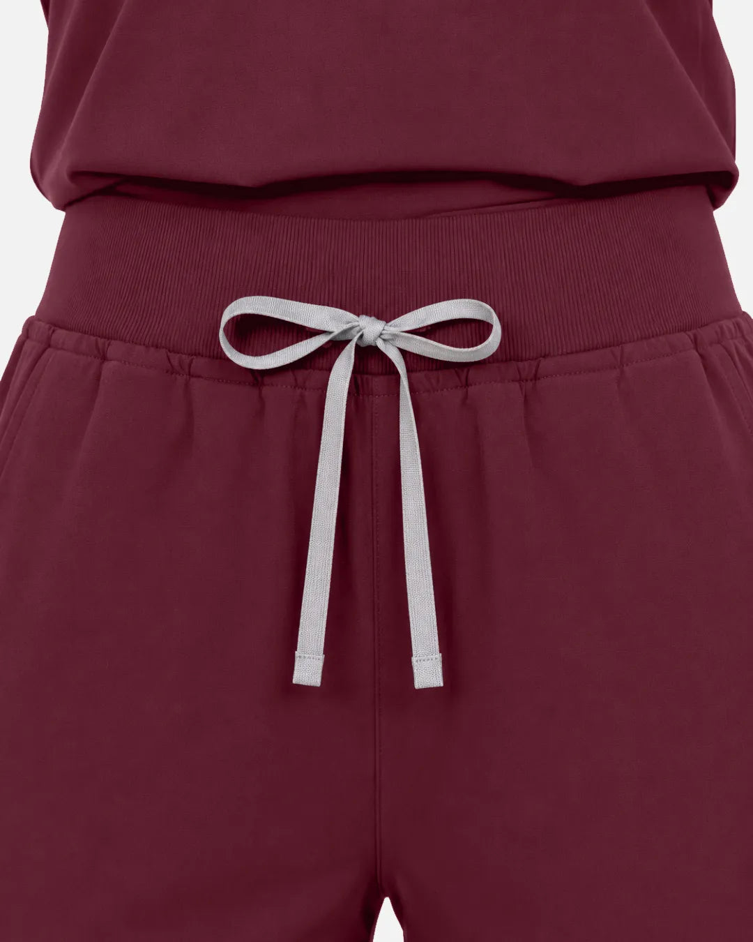 Burgundy Red Eipnare Women's Multi-Pocket Jogger Scrub Pants - Stretch Medical Scrubs for Women