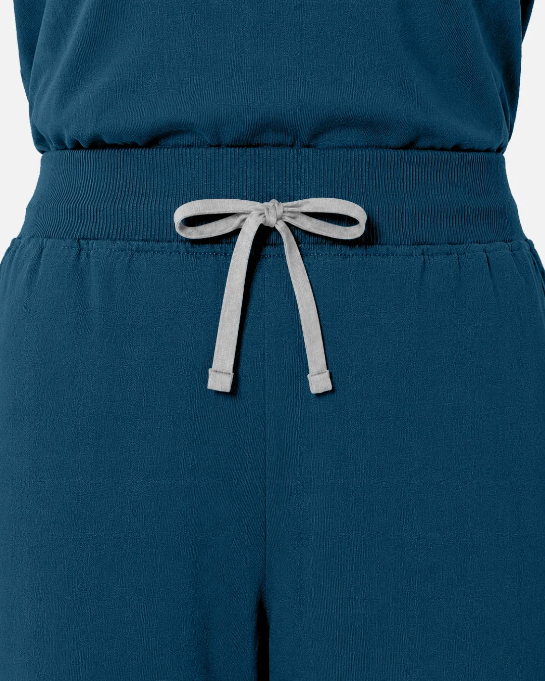 Caribbean Blue Eipnare Women's Tapered Jogger Scrub Pants - Stretch Medical Scrubs for Women