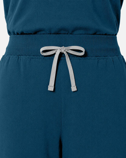 Caribbean Blue Eipnare Women's Tapered Jogger Scrub Pants - Stretch Medical Scrubs for Women