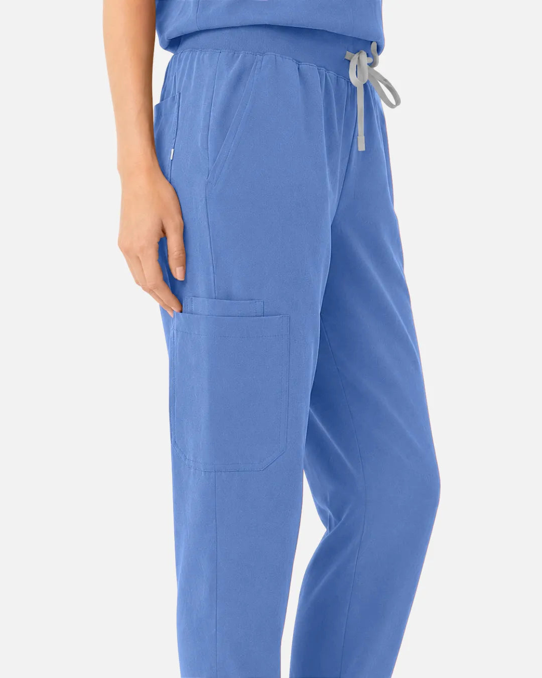 Ceil Blue Eipnare Women's Tapered Jogger Scrub Pants - Stretch Medical Scrubs for Women