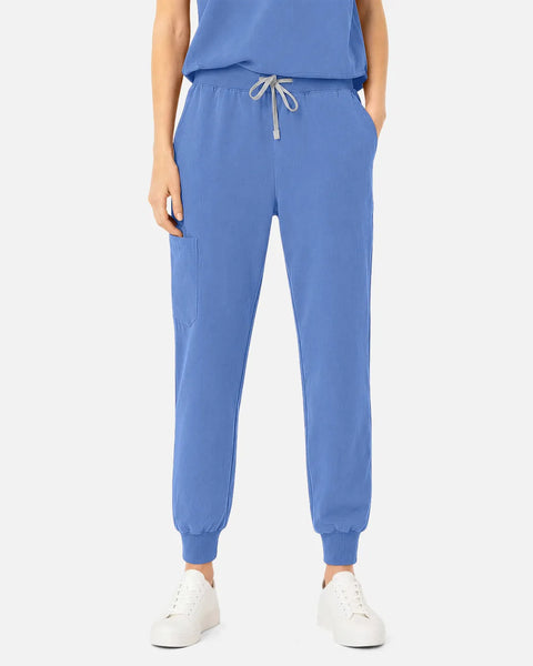 Eipnare Women's Tapered Jogger Uniform Pants - Ceil Blue