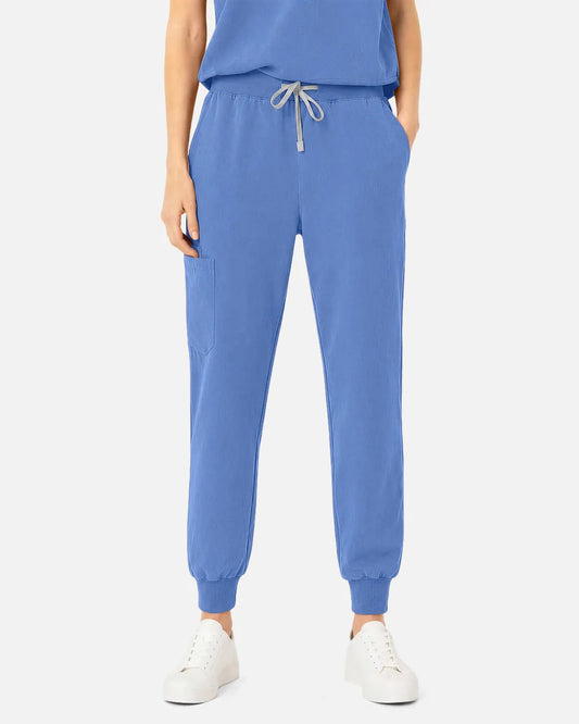 Ceil Blue Eipnare Women's Tapered Jogger Scrub Pants - Stretch Medical Scrubs for Women
