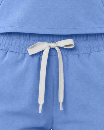 Ceil Blue Eipnare Women's Soft Stretch Jogger Scrub Pants - Stretch Medical Scrubs for Women