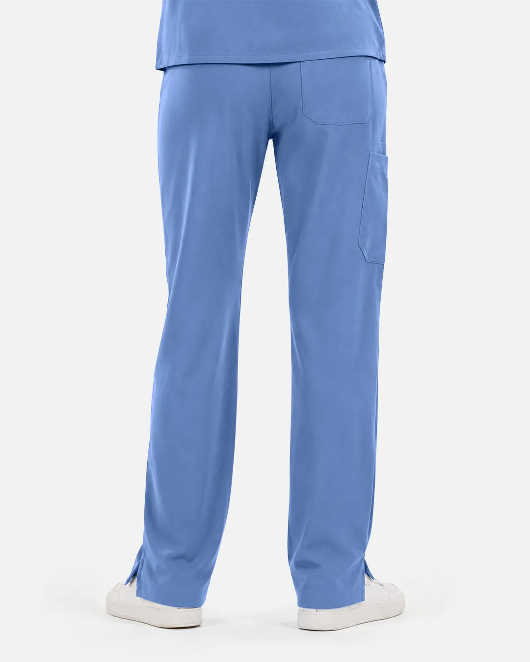 Ceil Blue Eipnare Women's Straight-Leg Cargo Scrub Pants - Stretch Medical Scrubs for Women