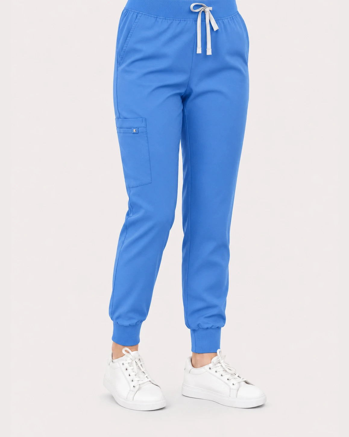 Ceil Blue Eipnare Women's V-Neck Jogger Scrub Set - Stretch Medical Scrubs for Women