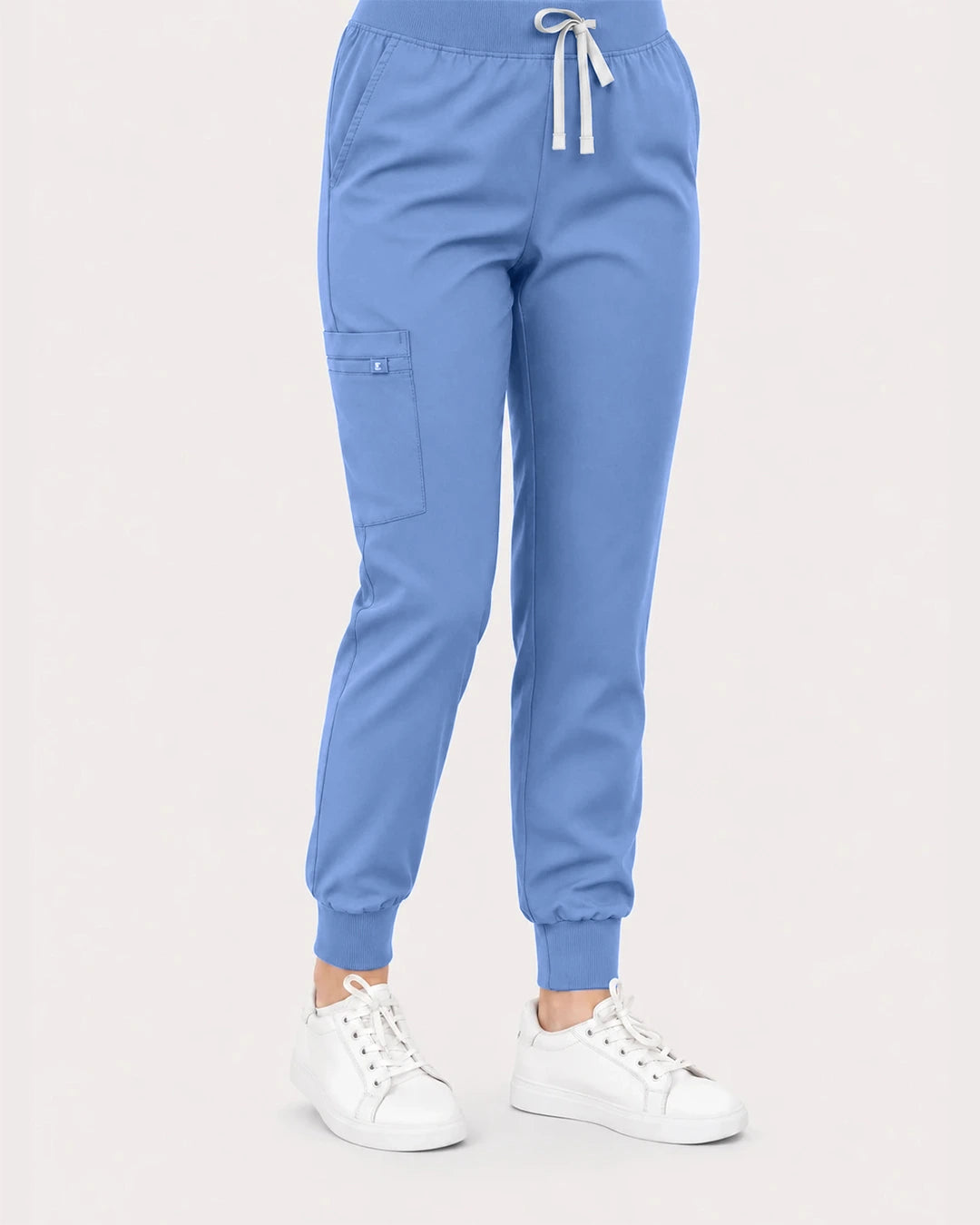 Ceil Blue Eipnare Women's Classic V-Neck Jogger Scrub Set - Stretch Medical Scrubs for Women