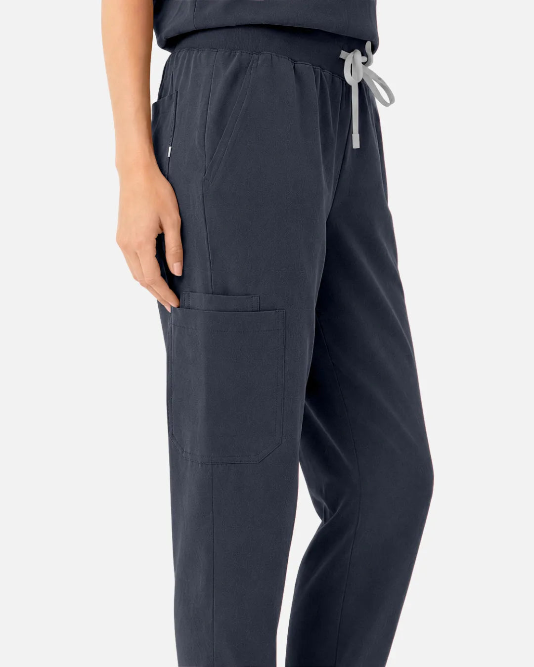 Charcoal grey Eipnare Women's Tapered Jogger Scrub Pants - Stretch Medical Scrubs for Women