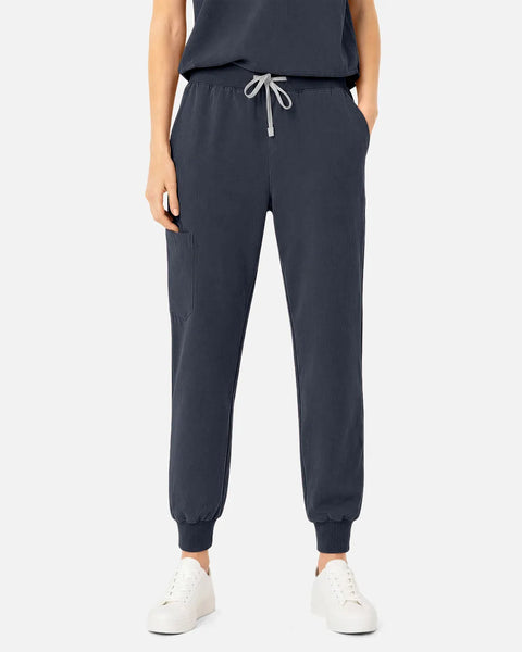 Eipnare Women's Tapered Jogger Uniform Pants - Charcoal Grey