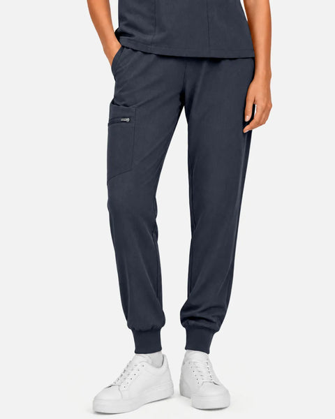 Eipnare Women's Multi-Pocket Jogger Uniform Pants - Charcoal Grey