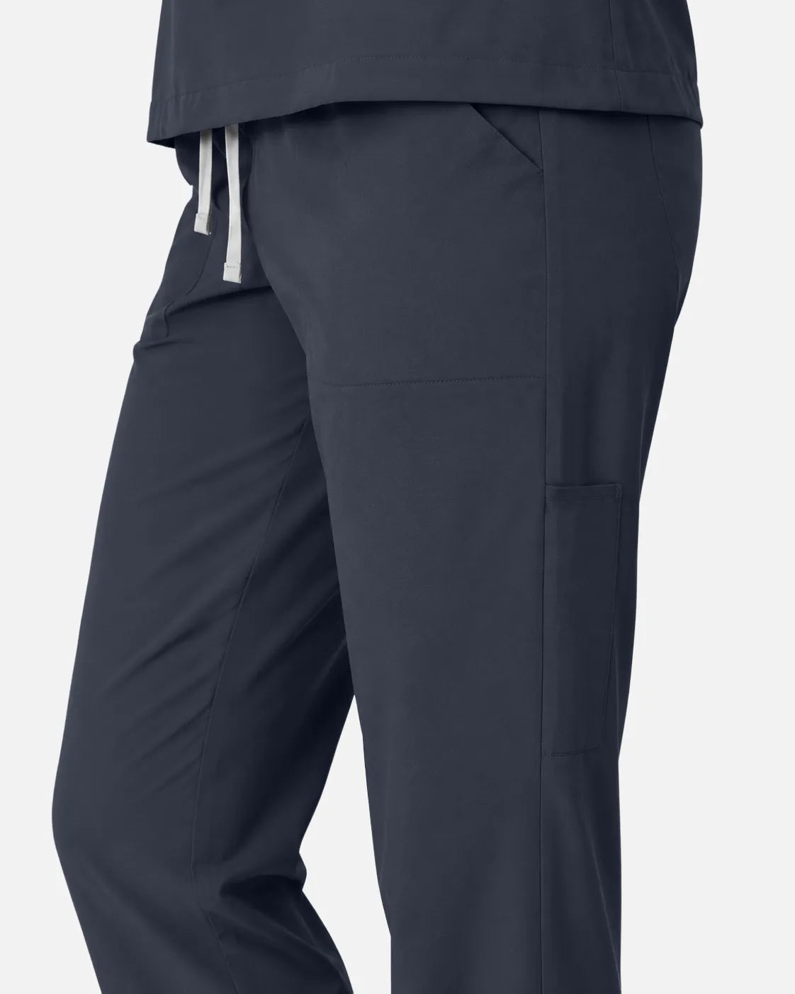 Charcoal grey Eipnare Women's Slim Fit Tapered Cargo Scrub Pants - Stretch Medical Scrubs for Women