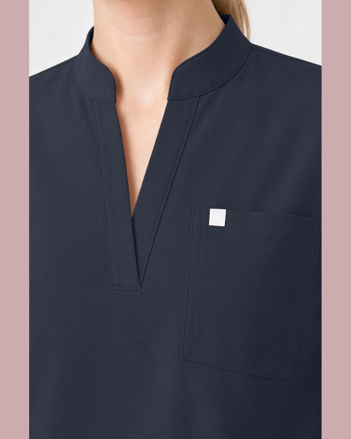 Charcoal Grey Eipnare Women's Henley Sleeveless Straight-Leg Scrub Set - Stretch Medical Scrubs for Women