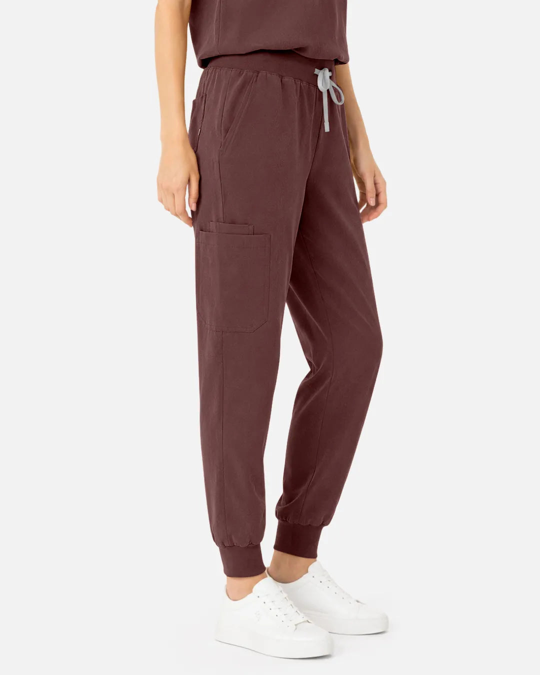 Coffee Eipnare Women's Tapered Jogger Scrub Pants - Stretch Medical Scrubs for Women