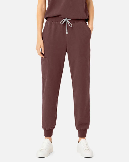 Coffee Eipnare Women's Tapered Jogger Scrub Pants - Stretch Medical Scrubs for Women