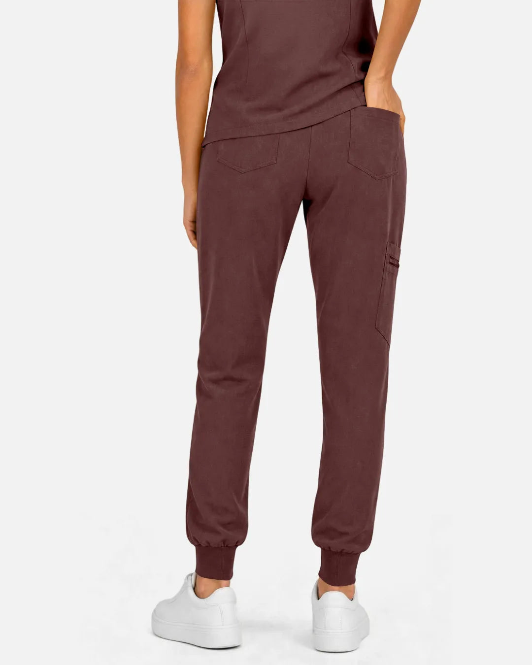 Coffee Eipnare Women's Multi-Pocket Jogger Scrub Pants - Stretch Medical Scrubs for Women