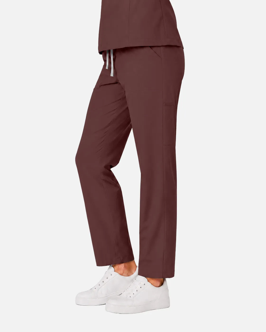 Coffee Eipnare Women's Slim Fit Tapered Cargo Scrub Pants - Stretch Medical Scrubs for Women