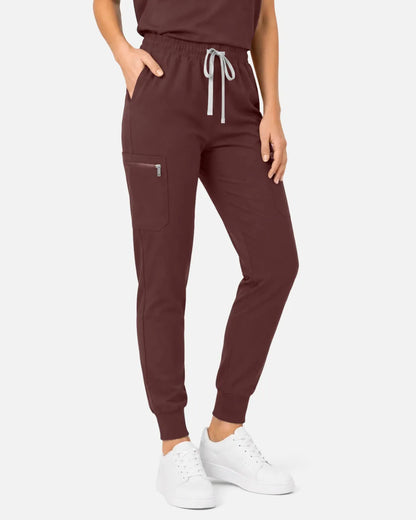 Coffee Eipnare Women's Cargo Jogger Scrub Pants - Stretch Medical Scrubs for Women