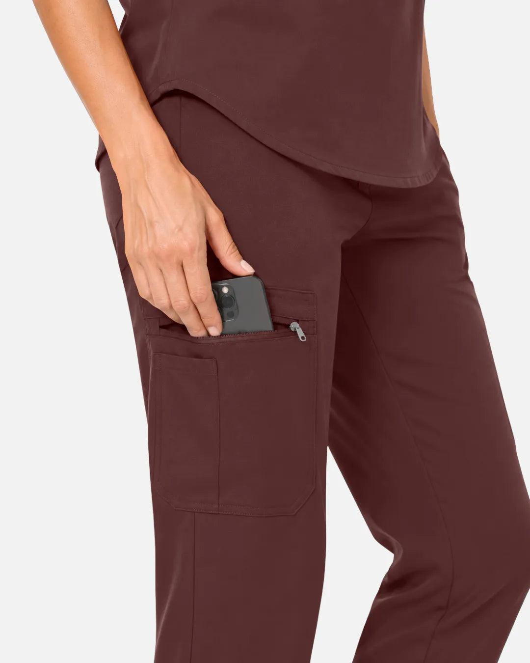 Coffee Eipnare Women's Cargo Jogger Scrub Pants - Stretch Medical Scrubs for Women