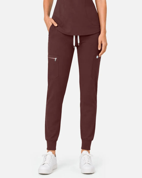 Eipnare Women's Cargo Jogger Uniform Pants - Coffee