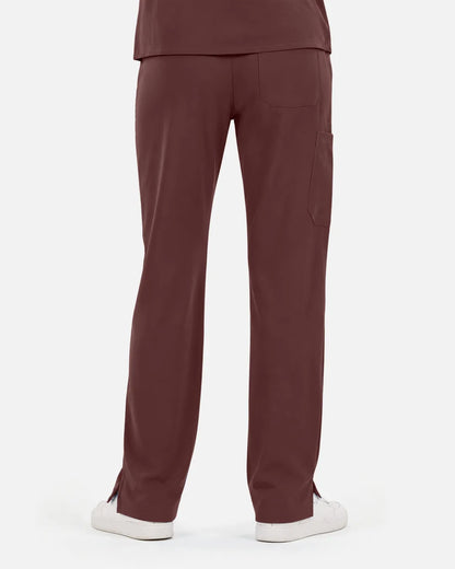 Coffee Eipnare Women's Straight-Leg Cargo Scrub Pants - Stretch Medical Scrubs for Women