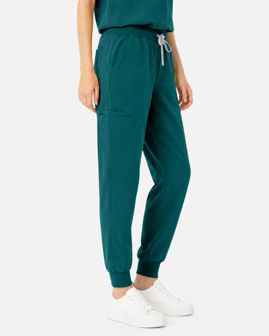Dark green Eipnare Women's Tapered Jogger Scrub Pants - Stretch Medical Scrubs for Women