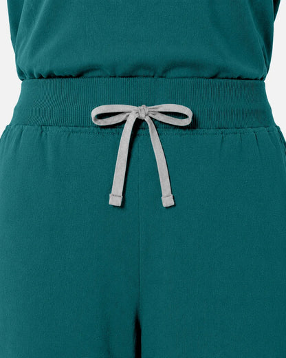 Dark green Eipnare Women's Tapered Jogger Scrub Pants - Stretch Medical Scrubs for Women