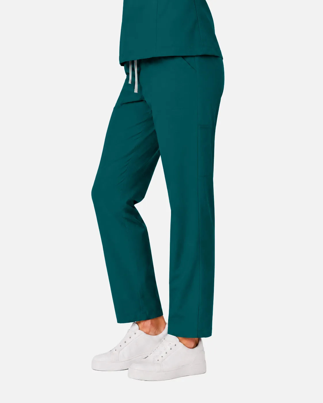 Dark green Eipnare Women's Slim Fit Tapered Cargo Scrub Pants - Stretch Medical Scrubs for Women