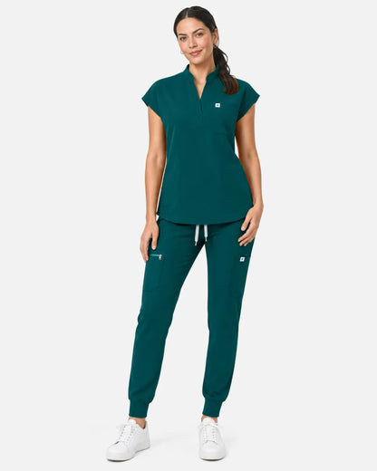 Dark green Eipnare Women's Soft Stretch Jogger Scrub Pants - Stretch Medical Scrubs for Women