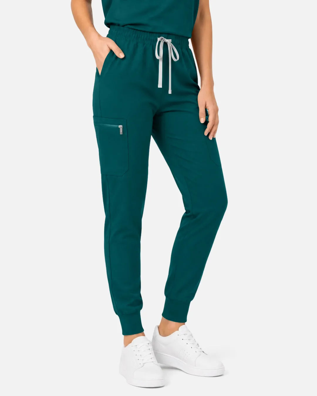 Dark green Eipnare Women's Soft Stretch Jogger Scrub Pants - Stretch Medical Scrubs for Women
