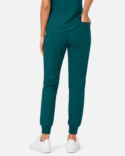 Dark green Eipnare Women's Soft Stretch Jogger Scrub Pants - Stretch Medical Scrubs for Women