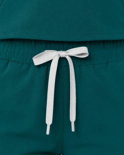 Dark green Eipnare Women's Cargo Jogger Scrub Pants - Stretch Medical Scrubs for Women