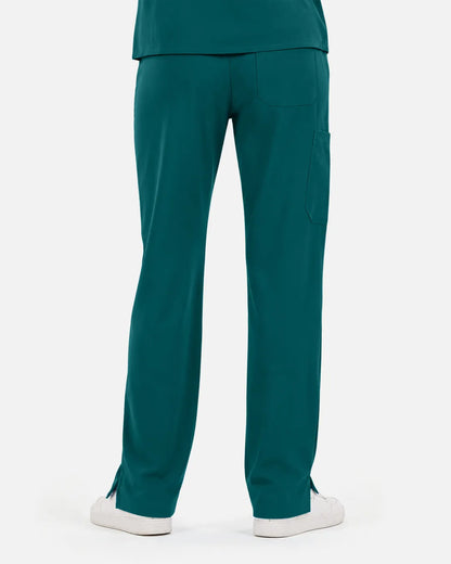 Dark green Eipnare Women's Straight-Leg Cargo Scrub Pants - Stretch Medical Scrubs for Women