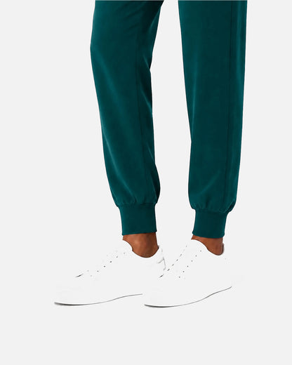 Dark Green – Eipnare Women's Sleeveless Mandarin Collar Jogger Uniform Set – product image 07