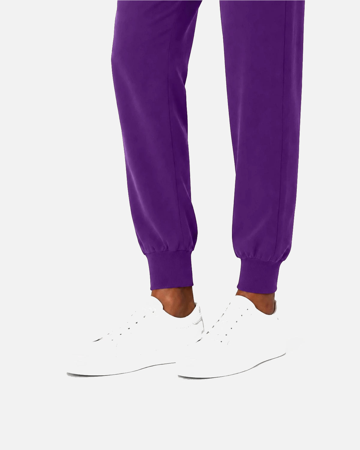 Purple – Eipnare Women's Sleeveless Mandarin Collar Jogger Uniform Set – product image 07