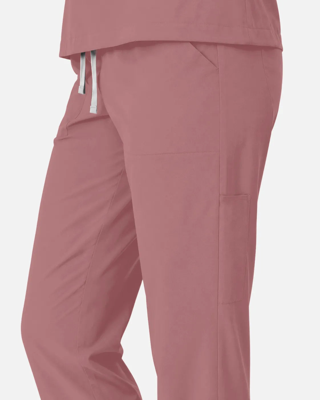 Flesh Pink Eipnare Women's Slim Fit Tapered Cargo Scrub Pants - Stretch Medical Scrubs for Women